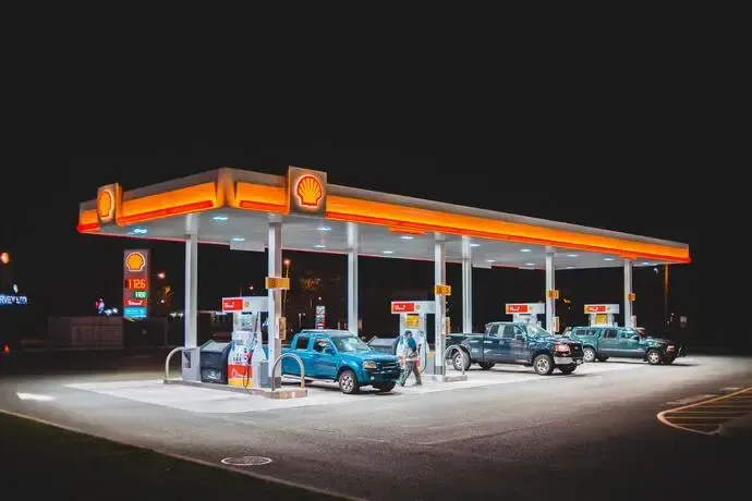 Photo of a fuel station