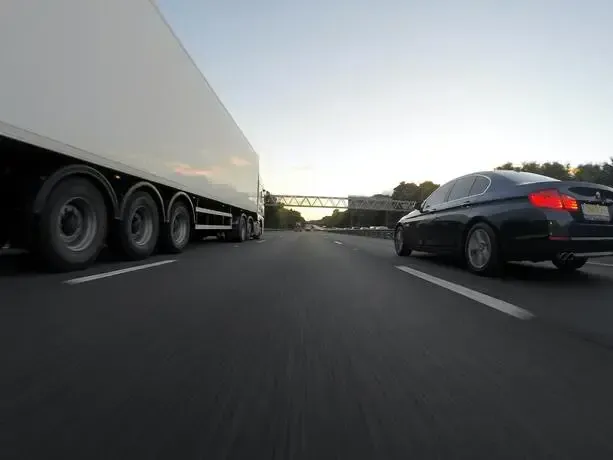 Delivery truck for business on the road