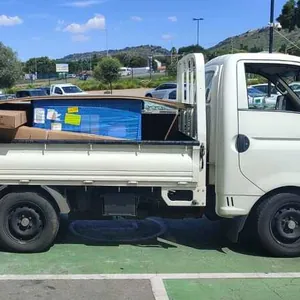 Loaded bakkie ready for moving day
